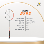 Vợt cầu lông Mizuno JPX 8.2 - Đỏ cam/Xanh đen chính hãng