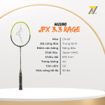 Vợt cầu lông Mizuno JPX 3.3 Rage - Đen xanh cốm chính hãng
