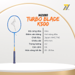 Vợt Mizuno turbo blade K500 | Tốc độ trong mỗi cú đánh