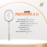 Vợt cầu lông Mizuno Prototype X-1.1 - Đen xanh chính hãng