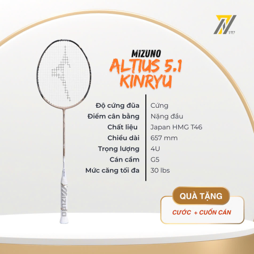 Vợt cầu lông Mizuno Altius 5.1 Kinryu