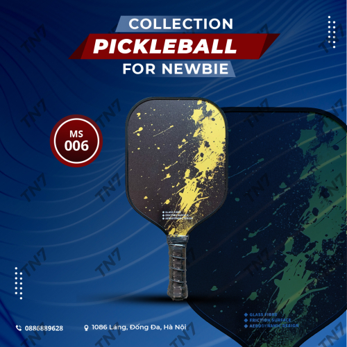 Vợt Chơi Bóng Pickleball Mã 006 Bằng Sợi Carbon Siêu Nhẹ Chuyên Nghiệp