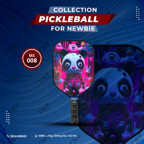Vợt Chơi Bóng Pickleball Mã 008 Bằng Sợi Thủy Tinh Siêu Nhẹ Chuyên Nghiệp