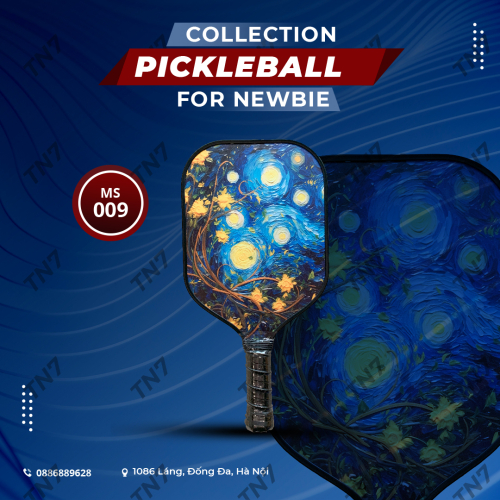 Vợt Chơi Bóng Pickleball Mã 009 Bằng Sợi Thủy Tinh Siêu Nhẹ Chuyên Nghiệp