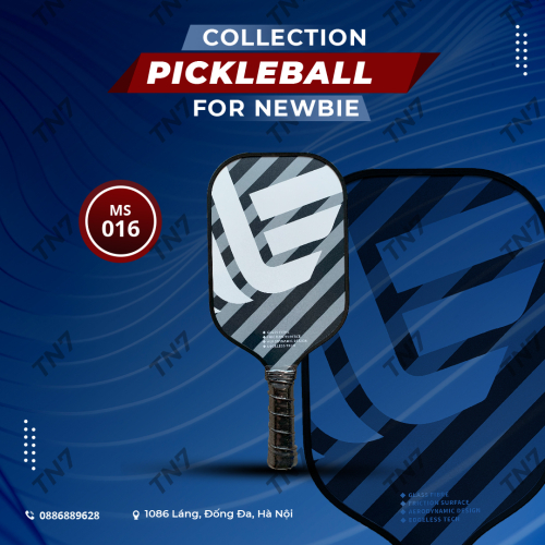 Vợt Pickleball Mã 016 Thiết Kế Gọn Nhẹ Giúp Kiểm Soát Chính Xác Và Tính Tiện Lợi Lý Tưởng Cho Người Mới Bắt Đầu Với Tay Cầm Không Trượt