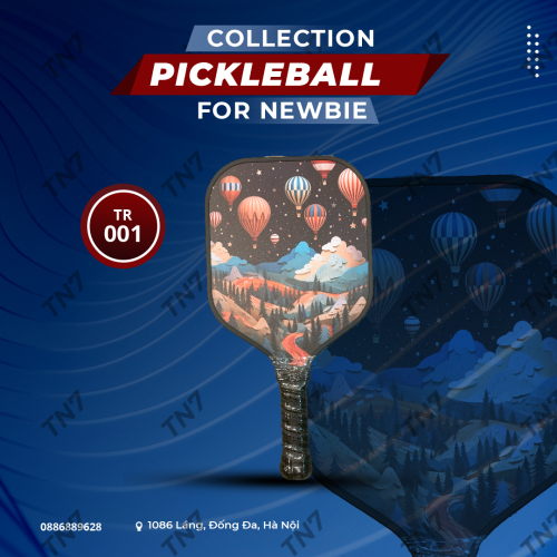 Vợt Pickleball Mã TR001 Di Động Tay Cầm Chống Trơn Trượt