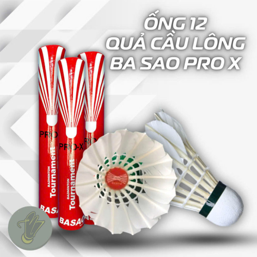 Hộp Cầu Lông Ba Sao PRO-X | Vỏ màu Đỏ/Trắng (New 2025) – 12 Quả chơi trong nhà