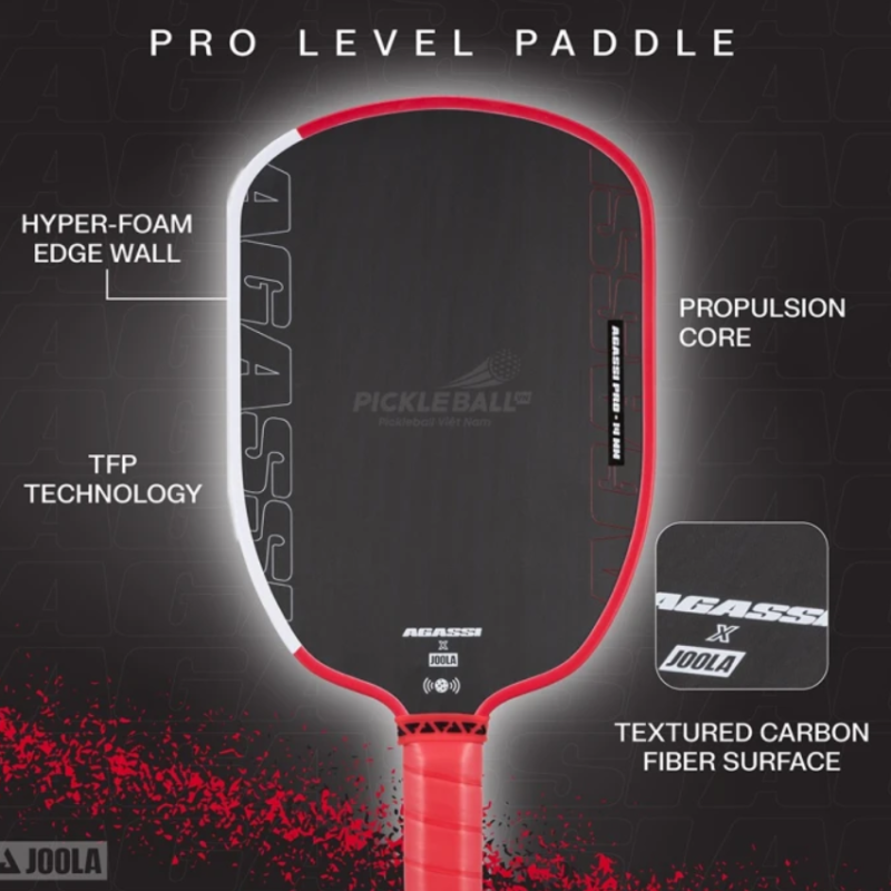 VỢT PICKLEBALL JOOLA SS25 AGASSI IV 16mm