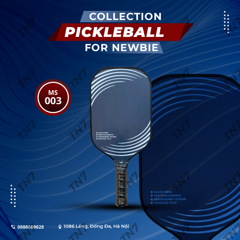 Vợt Pickleball Mã 003 Có Tay Cầm Tiện Dụng Để Tăng Cường Hiệu Suất